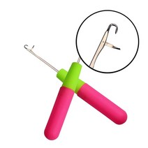 코바늘 레이스 뜨기 티코스터 가방 파우치 모자 올드 스트리트 래치 후크 크로 셰 뜨개질 바늘 드레드 락 니트 헤어 크로 셰 뜨개질 바늘 후크 헤어 제직, 보라색 손잡이 8개