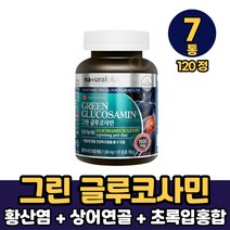 그린 글루코사민 황산염 비타민 초록입홍합 상어연골 분말 함유 캡슐 정타입 먹는방법, 7개, 120정