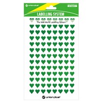 유니온플러스 unionplus 하트스티커(328/녹) UL-328GN 8x9mm 1개