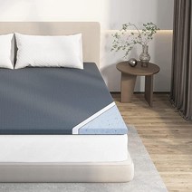 Avenco 트윈 매트리스 토퍼 메모리 폼 5.1cm(2인치) 쿨링 트윈 플러시 그레이