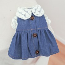 청치마 귀여운 레이스 셔츠 개 데님 드레스 작은 강아지 동물 봄 여름 애완 의상 진 스커트 XS XL 치와와 요크 용품