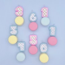 디일루스터 말랑블루초 숫자초 생일초 케이크초 파티초 데코픽, 숫자 6