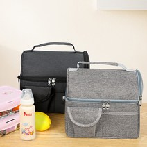 라온텐 보온 보냉 가방 피크닉 도시랑 쿨러백, 블랙