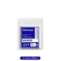 기계공 HK4090 먼지 정전기 방지 천 클린 룸 와이퍼 PCB LCD 정밀 기기 수리용 비 청소 도구, 4inch  50pcs
