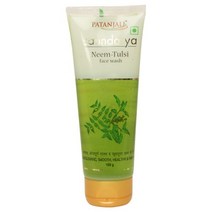 PATANJALI SAUNDARYA NEEM-TULSI FACE WASH for Acne Pimple rashes Moisturise clean Face, 1, 100g