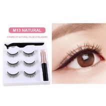 착붙 자석속눈썹 뷰러 세트 셀프 연장 속눈썹마그네틱 속눈썹 3D 밍크 아이 라이너 짧은 거짓 지속 수제 메, 한개옵션1, 04 03