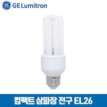 GE라이팅 삼파장 컴팩트 EL 전구 9W 12W 15W 20W 25W 30W E26램프, 컴팩트 전구 30W, 주광색(하얀빛)