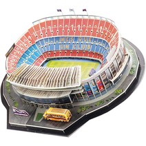 캐릭터인형3D 경기장 퍼즐 모델링 키트 어린이 성인 13.78x11.81x3.94in (Color : Anfield Stadium), 03 Camp Nou