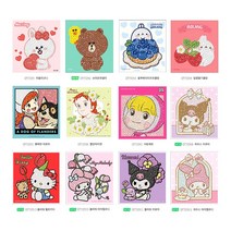 보석십자수 캐릭터 스티커 만들기 학습교구 DIY 비즈, 스티커 블루베리타르트몰랑