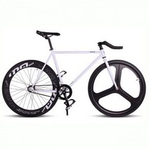 고정 기어 자전거 마그네슘 합금 휠 3 스포크 픽시 자전거 700C 23C 70MM 림 HIGHT 52CM 프레임 DIY 휠 핸들 바 V 브레이크, All White|48cm (165cm-170cm), All White_48cm (165cm-170cm)
