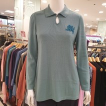 [모라도] 자수 포인트 카라 니트 풀오버 REF3PO600