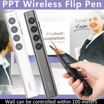 Vkkn 미니 발표자 파워 포인트 PPT 프레젠테이션 포인터 펜, 그레이