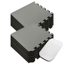 딩동펫 반려동물 퍼즐매트 20p + 마감재 30p, 그레이