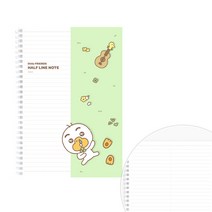 카카오 리틀프렌즈 LF 하프라인 노트 / 다이어리 스터디플래너 공책 스프링제본 스프링노트 연습장 수학노트 수학오답노트 영어노트 산모수첩 종합장 인덱스노트 캠퍼스노트 초등일기장, 리틀튜브
