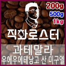 과테말라 우에우에테낭고 산 미구엘 직화로스팅 커피원두 스페셜티 바리스타 핸드드립 커피머신, 1kg