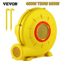 엔진송풍기 배풍기 엔진브로워 에어블로워 흡출기 유선송풍기 충전 vevor 공기 송풍기 풍선 송풍기 450w-950w 110v 3400rpm pp 플라스틱 내화 야외 바운스 워터, 950w