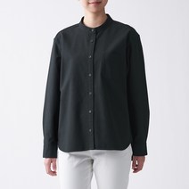 무인양품 여성용 MUJI 워싱 옥스포드 스탠드칼라 셔츠 BCB13A1S