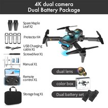 신제품 F187 프로 드론 4K HD 듀얼 카메라 고정 높이 장애물 회피 2022 Ghz 와이파이 Fpv 접이식 쿼드콥, 08 BK Dual4 K Bag 2B