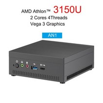 미니pc Chatreey AN1 Ryzen R3 R5 R7 미니 PC Vega 8 /10 그래픽 3x4K 출력 데스크탑 게임 컴퓨터 Nvme SSD, 01 No Ram No Storage_01 미국, 01 Athlon 3150U