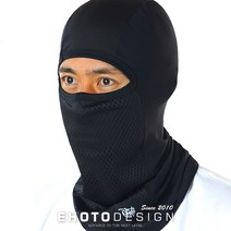 이호토 4계절 풀페이스바라클라바 프로 자외선차단 김서림방지 골프 등산 낚시 바이크 오토바이, 블랙