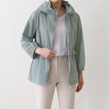 [수키] 웨스트 레이스스트링 간절기 여름야상 바스락 점퍼 1100533