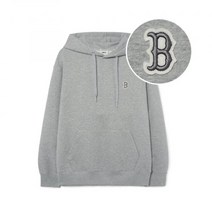베이직 스몰로고 오버핏 후드티 BOS Melange Grey 3AHDB0131 43MGS