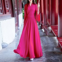 봄여름 성미 한푸 참스 링크 롱스커트 2023 뽕누에