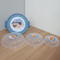 전자레인지 다용도 조리필수템 4종세트 푸드커버 덮개 요리 보관용 받침대, 전자레인지캡(소중대)+받침대(블루)