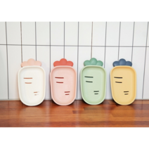 나무팩토리 당근모양 비누거치대 비누받침대, 핑크