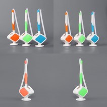 마트498 접착식 스탠드볼펜 0.7MM (색상랜덤) 판촉볼펜 호텔비품 문구용품 책상볼펜 오피스용품 탁상용