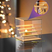 LED 조명 아크릴 피규어 장식장 진열대 진열장 케이스 보관함 LED 2단, D