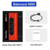 아케이드스틱 오락실 커스텀 조이스틱 Batocera35 리눅스 2T 휴대용 HDD 하이퍼 베이스 B, Only HDD+2T HDD