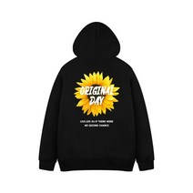 해바라기 프린팅 후드집업 5color
