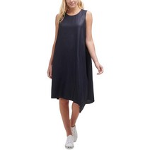 DKNY 여성용 패널 비대칭 시프트 드레스 네이비 M