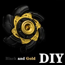 피젯스피너 고급 메탈 스피너 Stock Original GoBiggeR Pillbug Fidget Spread Zirconium Polished EDC Bee, 16 Alloy black gold