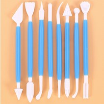 점토스크레퍼 지점토공예 찰흙칼 8P 블루