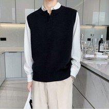 남성겨울조끼 2022 신사용 스웨터 슬림 민소매 조끼 탑 가을 겨울 캐주얼 솔리드 컬러 조끼 V 넥 니트 풀오버 플러스 사이즈 M2XL