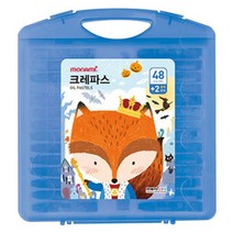 [모나미] 크레파스 48색 파랑 - 48색크레파스