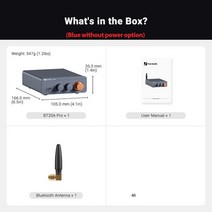 소형 오디오 Fosi Audio-BT20A Pro TPA3255 블루투스 사운드 파워 앰프 300W x2 미니 HiFi 스테레오 클래스 D 저음 트레블 홈 시어터, [03] blue without power