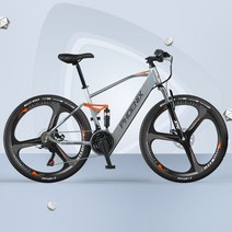 세계일주 21단 전기자전거 350W 36V 100KM 리튬배터리 초경량 대용량 배달용 출퇴근용 스쿠터 자전거 해외 직구, 10Ah(40km), 26 인치 3 칼 휠 350W