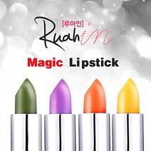 루아인 매직 반전 립스틱 반전립스틱 립케어 워터프루프 립글로스 메이크업 화장품, 1개, 옐로우_피치
