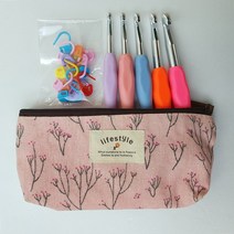 굵은코바늘 5개/코바늘10mm/코바늘9mm/코바늘8mm/코바늘7mm/코바늘6.5mm/목도리뜨기