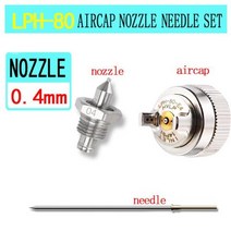 미니 HVLP 페인트 스프레이 건 페인트 분무기 자동차 LPH50 수리 페인트 분무기 RG3L, LPH-80 0.4Set