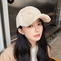 언니닷컴 당일출고! 큐트엠 겨울 볼캡 4color 야구모자 털 토끼털 페이크퍼 여자 여성