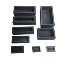 흑연 탱크 광장 도가니 금형 용융 금은 주괴 물마루 스트립, 5kg금 내부130x70x30개
