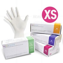 코코 의료용 라텍스 글러브 (XS) 100매입(50쌍) 파우더프리