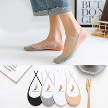 산미테 여성용 안보이는 뮬삭스 끈 면 덧신 10켤레