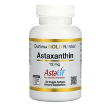 캘리포니아 골드 뉴트리션 아스타잔틴 Astaxanthin 12 mg 120 식물성 캡슐 Carrageenan 카르기닌 Glycerin 글리세린 Sorbitol 소비톨