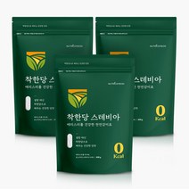 뉴트리커먼 착한당 스테비아 에리스리톨 천연감미료 400g, 3팩(총1.2kg)
