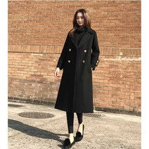 VSYOY 여성용 트렌치코트 여성코트 롱코트